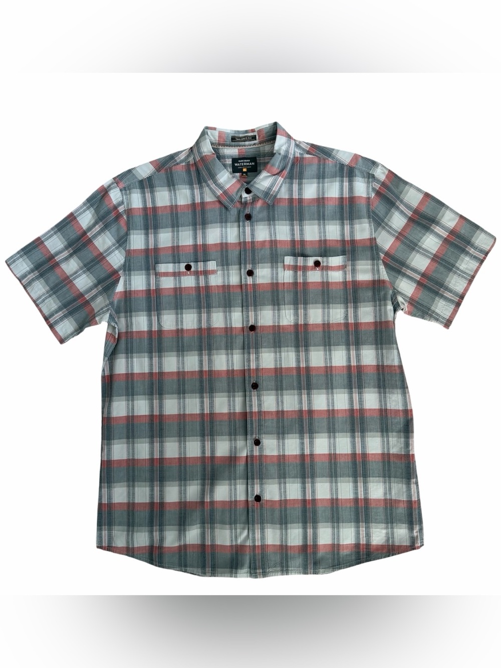 Quiksilver Waterman Collection Short-Sleeve Plaid Button-Down